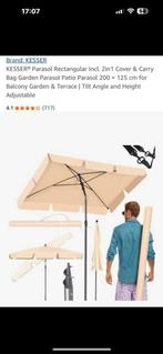 Nieuwe Kesser Rechthoek Parasol, Tuin en Terras, Parasols, Ophalen of Verzenden, Nieuw, Stokparasol, Kantelbaar