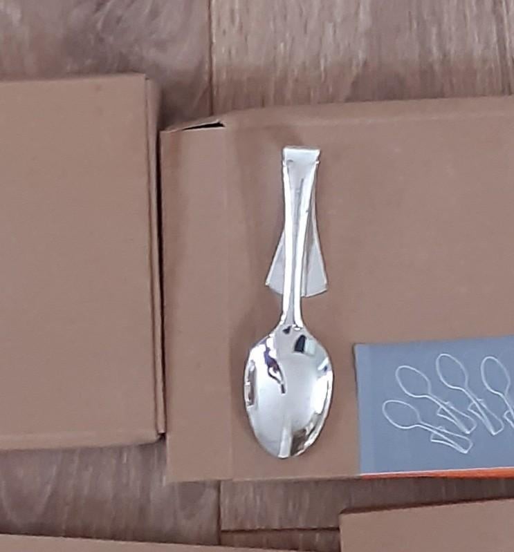 16 amuse lepels NIEUW, Ophalen of Verzenden, Nieuw, Zilver, Los bestek