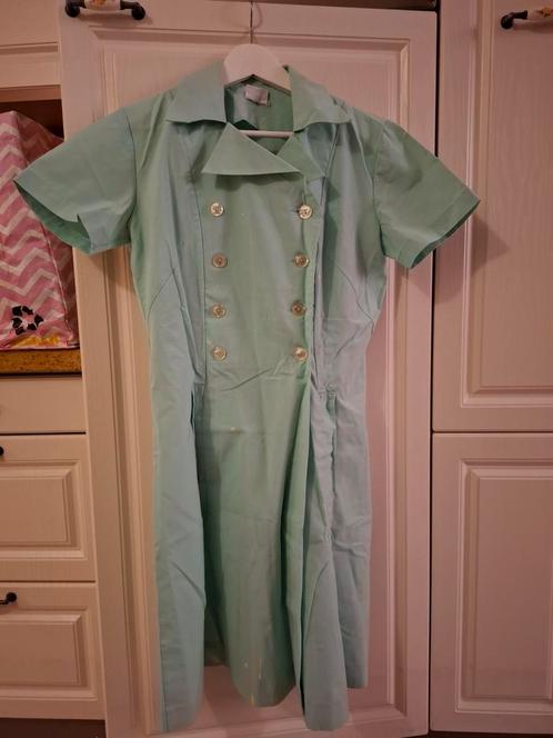 De Berkel Kappers schort jaren 50, Kleding | Dames, Gelegenheidskleding, Zo goed als nieuw, Overige typen, Maat 38/40 (M), Groen