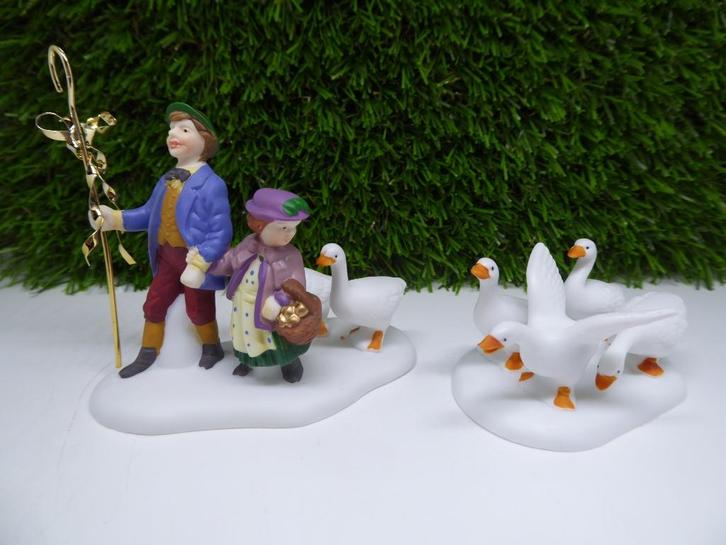 Department 56  Dickens Six geese a-lading, Diversen, Kerst, Zo goed als nieuw, Ophalen of Verzenden