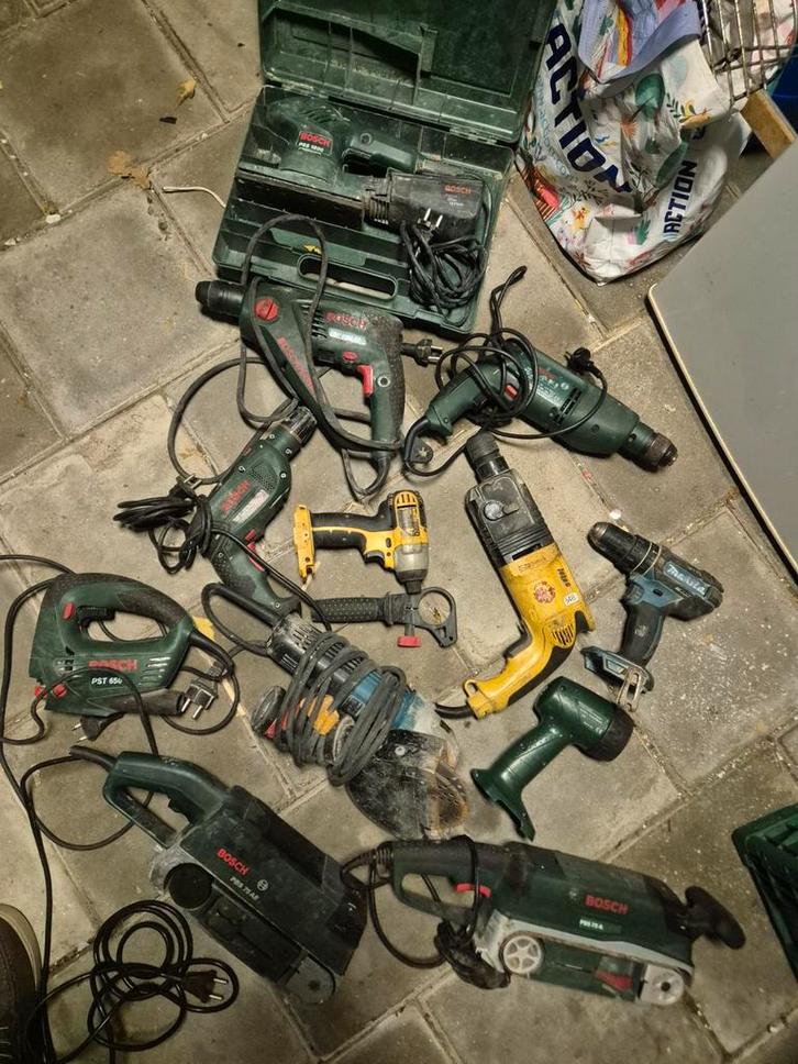 Kapot Partij Gereedschap - Diverse merken, Doe-het-zelf en Verbouw, Gereedschap | Overige machines, Gebruikt, Ophalen of Verzenden