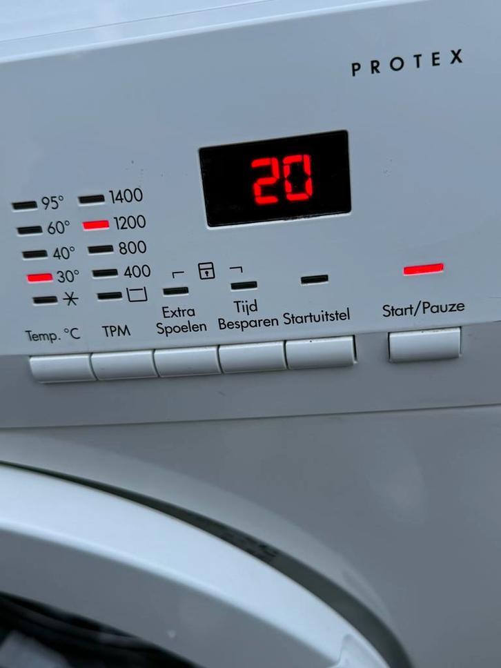 AEG A++ WASMACHINE 7 KG PROTEX. IZGS, Witgoed en Apparatuur, Wasmachines, Zo goed als nieuw, Voorlader, 6 tot 8 kg, 85 tot 90 cm