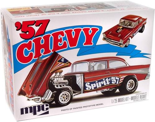 1957 Chevy Flip Nose Spirit of 57, 1/25, MPC, Modelbouw Kit, Hobby en Vrije tijd, Modelbouw | Auto's en Voertuigen, Nieuw, Auto