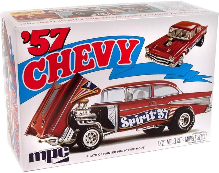 1957 Chevy Flip Nose Spirit of 57, 1/25, MPC, Modelbouw Kit, Hobby en Vrije tijd, Modelbouw | Auto's en Voertuigen, Nieuw, Auto