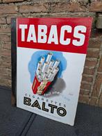 Dubbelzijdig emaillebord Tabac Balto - Cigarettes Celtique, Ophalen of Verzenden, Zo goed als nieuw, Reclamebord