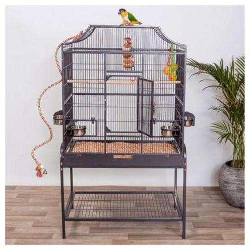 Papegaaienkooi Florida Donkergrijs 82 x 54 x 155 cm – Keddoc, Dieren en Toebehoren, Vogels | Hokken en Kooien, Nieuw, Vogelkooi