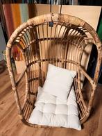 Rieten Hangstoel met Kussens - Zo Goed Als Nieuw!, Huis en Inrichting, Ophalen, Bruin, Bohemian, Zo goed als nieuw