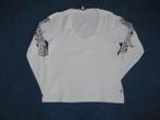 Witte longsleeve, met stoere opdruk, DIDI, maat M, Maat 38/40 (M), Wit, Didi, Ophalen of Verzenden