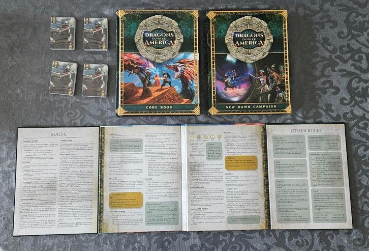 Dragons Conquer America TTRPG-set, Hobby en Vrije tijd, Gezelschapsspellen | Overige, Verzenden