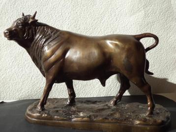 antiek bronzen beeld stier brons naar P. J. Mène animalier beschikbaar voor biedingen