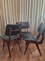 Vintage teak design jaren 50 60 stoelen Louis van Teeffelen, Huis en Inrichting, Stoelen, Ophalen of Verzenden, Gebruikt, Bruin