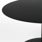 Zuiver Snow Bijzettafel Zwart | Van €239, nu, Minder dan 55 cm, Rond, Nieuw, Ophalen of Verzenden