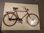 glasschilderij van fiets, Ophalen of Verzenden, Zo goed als nieuw, Schilderij, Minder dan 50 cm