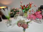 Vazen met kunstbloemen, Ophalen of Verzenden, Zo goed als nieuw