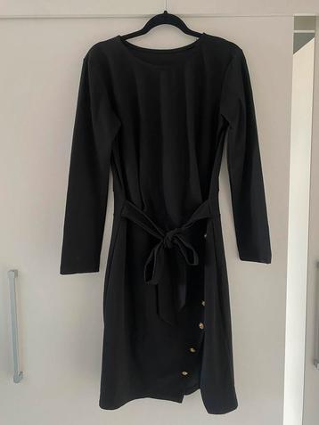 little black dress lange mouwen jurk met knopen mt 40 beschikbaar voor biedingen