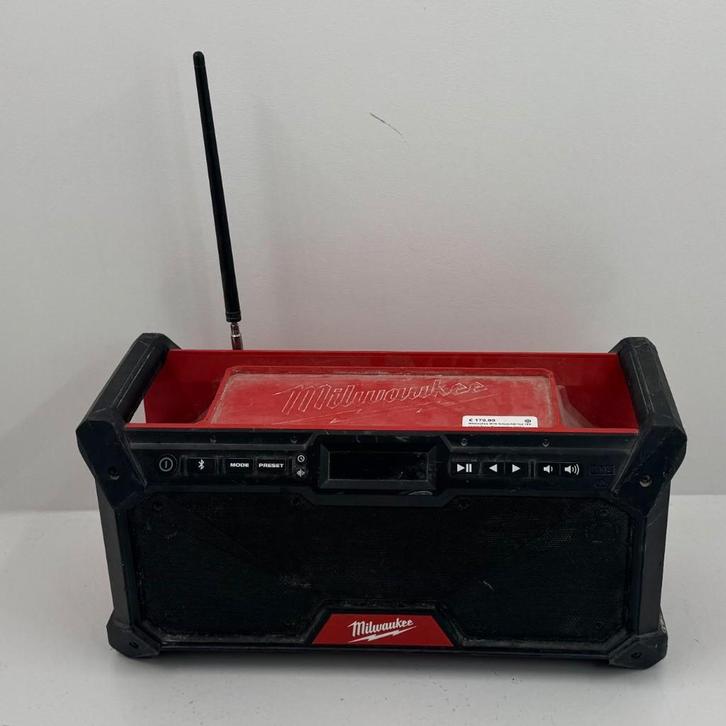 Milwaukee M18 RADDAB+G2 18V Li-ion Accu Bouwradio 2024 |, Doe-het-zelf en Verbouw, Gereedschap | Handgereedschap, Zo goed als nieuw