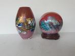 bijzondere glasitems uit Malta - bol en vaasje, Ophalen of Verzenden