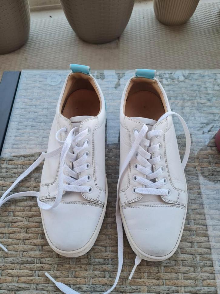 Christian Louboutin Sneakers Maat 40, Kleding | Heren, Schoenen, Gedragen, Wit, Verzenden