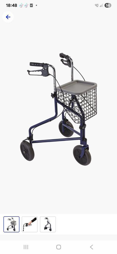 Thuasne binnenrollator met 3 wielen, Diversen, Rollators, Zo goed als nieuw, Lichtgewicht, Ophalen