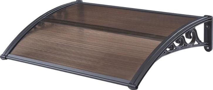 Deurluifel Mellerud afdak 100x60 cm zwart en bruin NIEUW, Tuin en Terras, Overkappingen, Nieuw, Overige typen, Ophalen