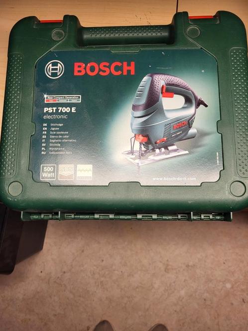 Bosch Decoupeerzaag PST 700 E compleet met zaagplaat., Doe-het-zelf en Verbouw, Gereedschap | Zaagmachines, Gebruikt, Decoupeerzaag