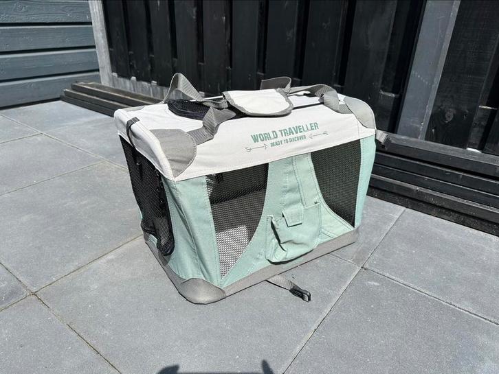 Reisbench Beeztees XS 49x34x45 opvouwbar met opbergtas, Dieren en Toebehoren, Hondenbenches, Zo goed als nieuw, Ophalen