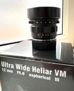 Voigtlander 12mm (Leica M), Ophalen of Verzenden, Zo goed als nieuw, Groothoeklens