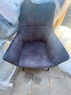 Fauteuils zwart velours met staal nieuw, Ophalen, Nieuw
