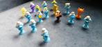Mini Smurfen met Zuignapjes - 17 Stuks, Verzamelen, Poppetjes en Figuurtjes, Ophalen, Zo goed als nieuw