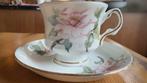 Vintage Balmoral Castle Bone China Theekop en Schotel, Ophalen, Zo goed als nieuw, Porselein, Kop en/of schotel