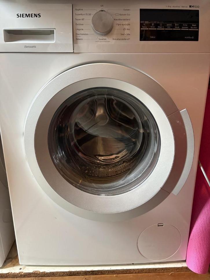 Siemens wasmachine en Bosch droger in zeer goede conditie, Witgoed en Apparatuur, Wasmachines, Gebruikt, Voorlader, 6 tot 8 kg