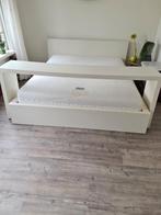 ikea bed inclusief matras en verstelbare laten bodems, Gebruikt, Ophalen of Verzenden, 140 cm, Metaal