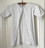 Brocante oud wit kinder jurkje / hesje met kanten randjes, Verzenden