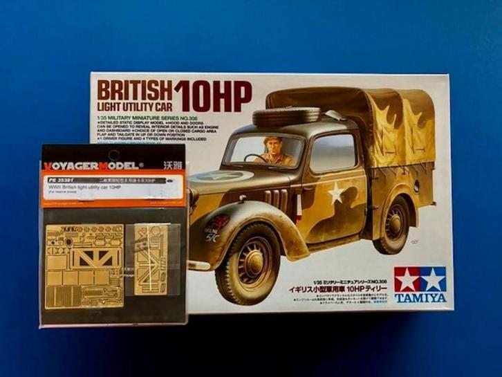 Tamiya	35308	British Light Utility Car 10HP 	1/35 incl PE, Hobby en Vrije tijd, Modelbouw | Auto's en Voertuigen, Nieuw, 1:32 tot 1:50