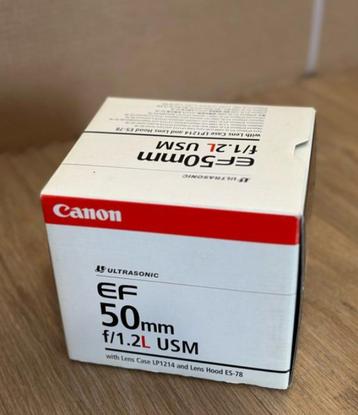 Canon EF 50mm f/1.2L USM beschikbaar voor biedingen