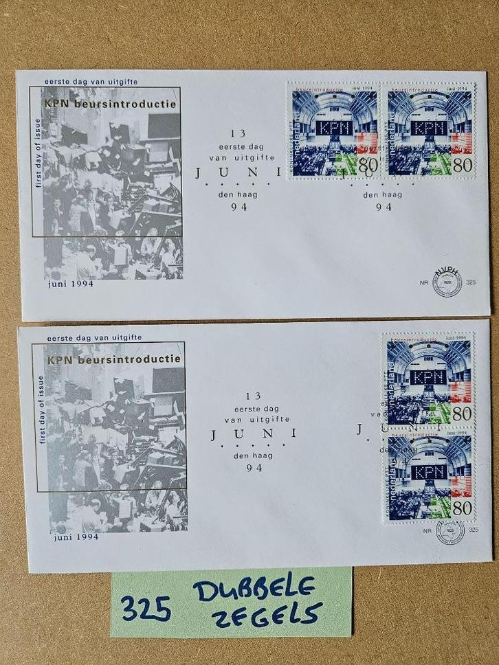 FDC E325 1994 - AFWIJKEND DUBBELE ZEGEL - EERSTE DAG ENVELOP, Postzegels en Munten, Postzegels | Eerstedagenveloppen, Onbeschreven