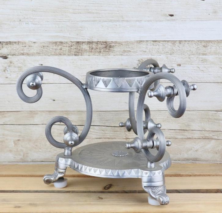 Art Deco stijl kandelaar, Huis en Inrichting, Woonaccessoires | Kandelaars en Kaarsen, Gebruikt, Kandelaar, Minder dan 25 cm, Metaal