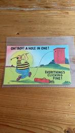 Postkaart - Golfsport - Humoristische Cartoon, Ophalen of Verzenden, 1940 tot 1960, Ongelopen, Sport en Spel