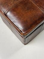 Set van 2 schapenleren clubfauteuils, Huis en Inrichting, Fauteuils, Ophalen, Zo goed als nieuw, 75 tot 100 cm, Minder dan 50 cm