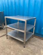 RVS gelaste zware 3etage BBQ tafel 90 bij 80, Ophalen, Gebruikt, Gas