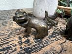 Chinese oude brons foo dog leeuw chinees oud aziatisch, Ophalen of Verzenden, Gebruikt, Religie