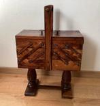 Vintage Houten Naaidoos met standaard, Ophalen