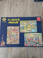 Jan van Haasteren 3x500 Puzzels, Ophalen of Verzenden, 500 t/m 1500 stukjes, Zo goed als nieuw, Legpuzzel