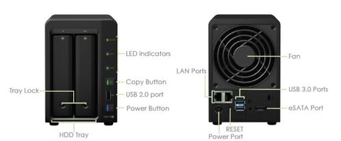 Synology DS214+, Computers en Software, NAS, Refurbished, Ophalen of Verzenden