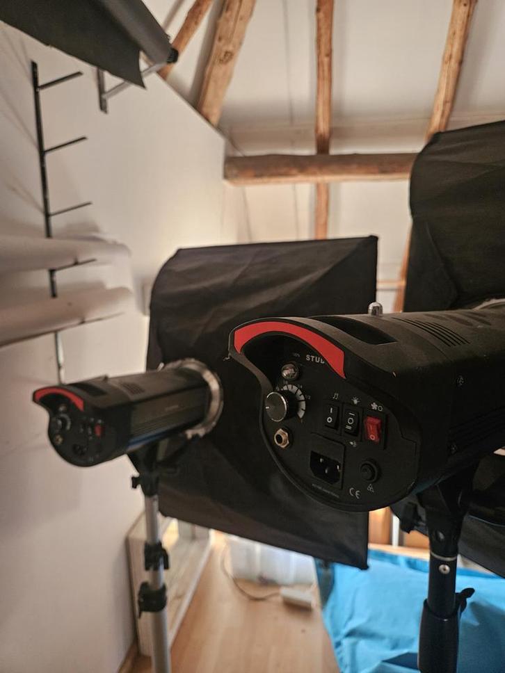 Complete Fotografie Studio Set, Audio, Tv en Foto, Fotografie | Fotostudio en Toebehoren, Gebruikt, Complete fotostudio, Ophalen