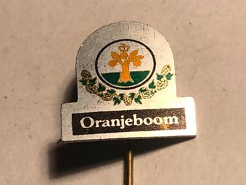 Metalen ORANJEBOOM BIERMERK Speld (Oranje/Groen/Zwart). beschikbaar voor biedingen
