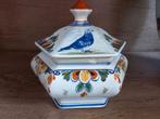 Een mooi handbeschilderde pot met postduif  uit Delft, Antiek en Kunst, Ophalen