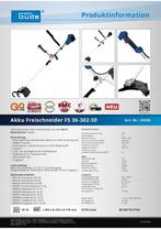 Gude FS 36-302-30 Sterke Accubosmaaier incl. 2 Accu's!!!, Ophalen, Accu, Nieuw, Gude
