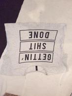 Grijs shirt met opdruk Cool Cat M, Kleding | Dames, Ophalen of Verzenden, Zo goed als nieuw, Grijs, Korte mouw