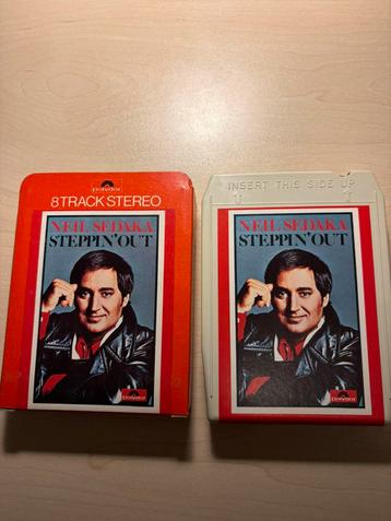 8-track Neil Sedaka album Steppin’out beschikbaar voor biedingen